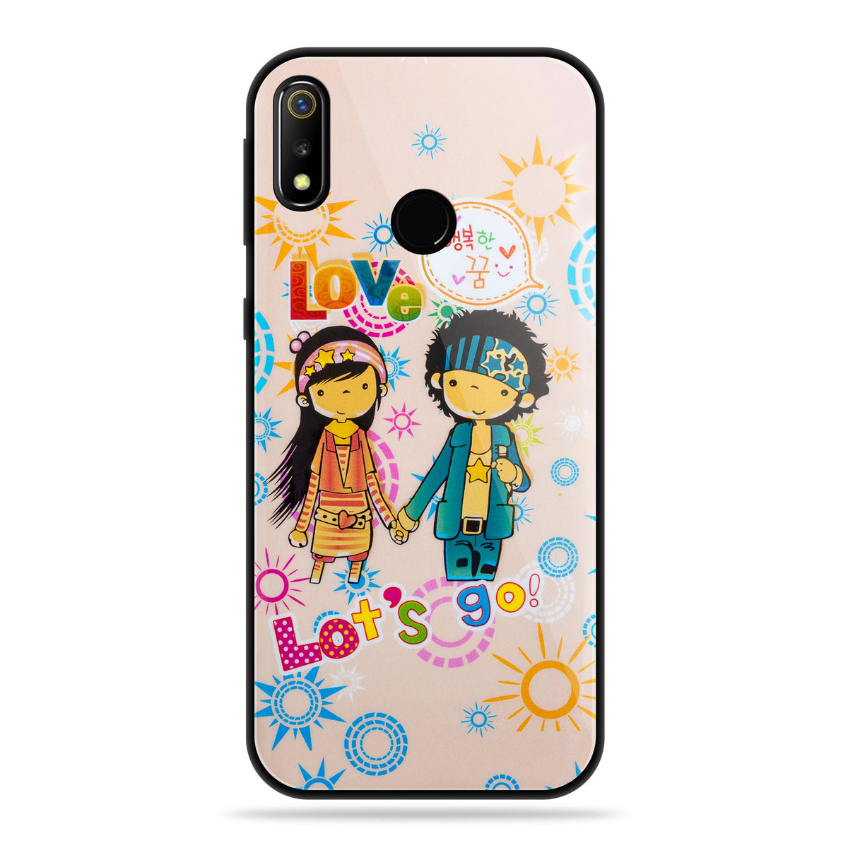 Designer Soft TPU Fancy Back Case Cover for Real Me3