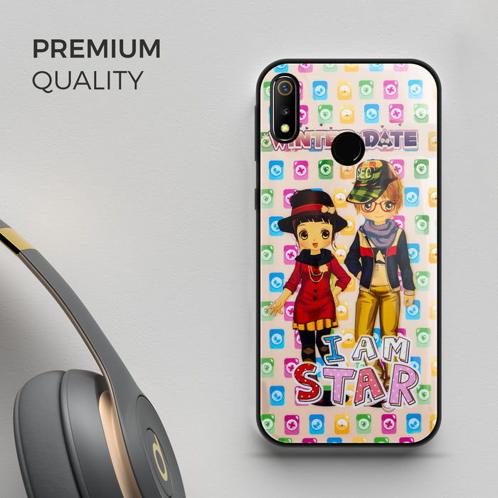 Designer Soft TPU Fancy Back Case Cover for Real Me3