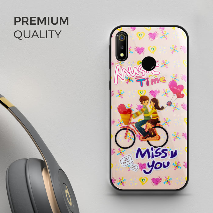 Designer Soft TPU Fancy Back Case Cover for Real Me3