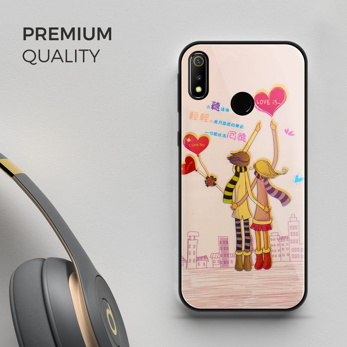 Designer Soft TPU Fancy Back Case Cover for Real Me3