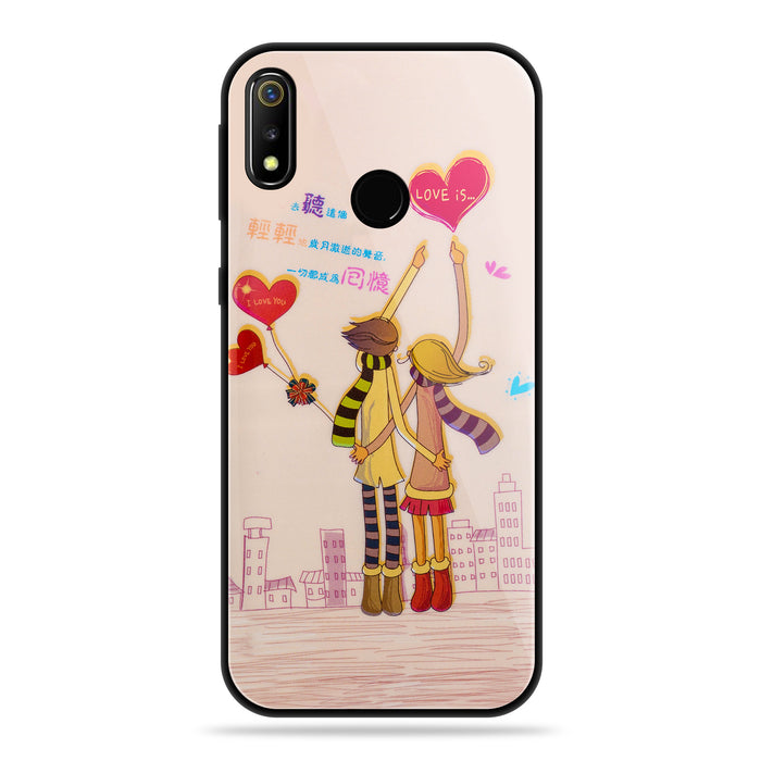 Designer Soft TPU Fancy Back Case Cover for Real Me3