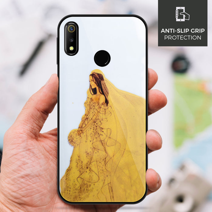 Designer Soft TPU Fancy Back Case Cover for Real Me3