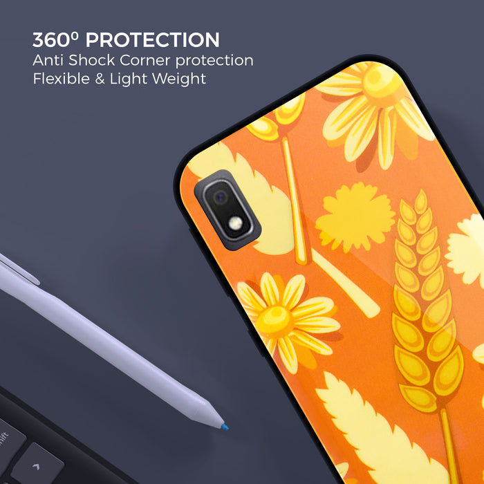 Designer Soft TPU Fancy Back Case Cover for Samsung A10