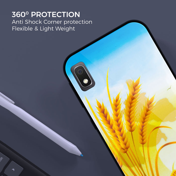 Designer Soft TPU Fancy Back Case Cover for Samsung A10