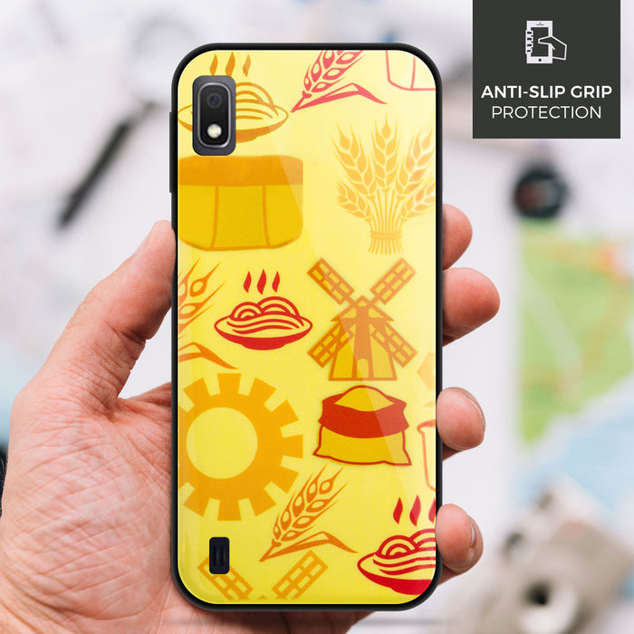 Designer Soft TPU Fancy Back Case Cover for Samsung A10