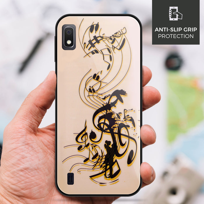 Designer Soft TPU Fancy Back Case Cover for Samsung A10