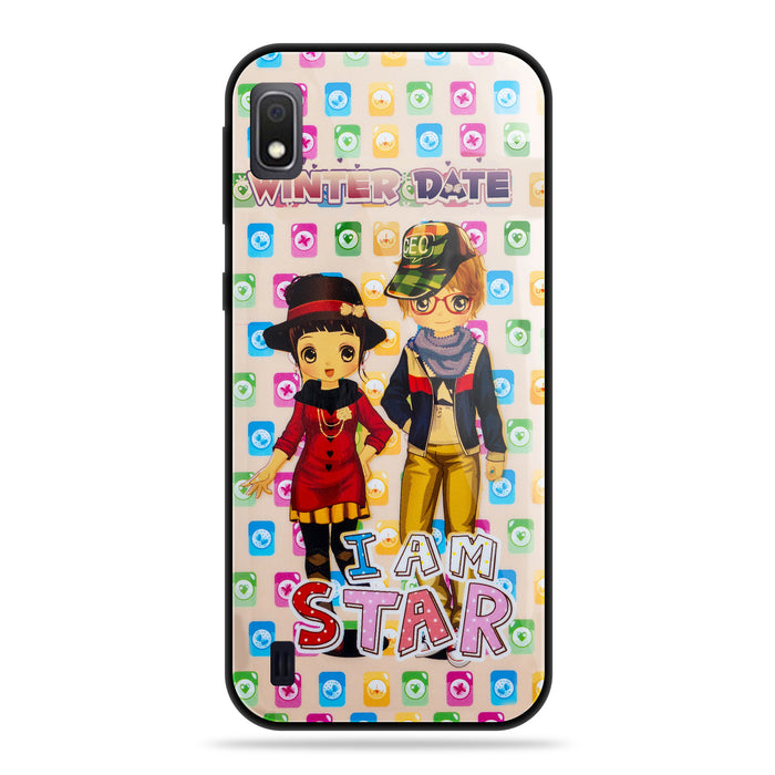 Designer Soft TPU Fancy Back Case Cover for Samsung A10
