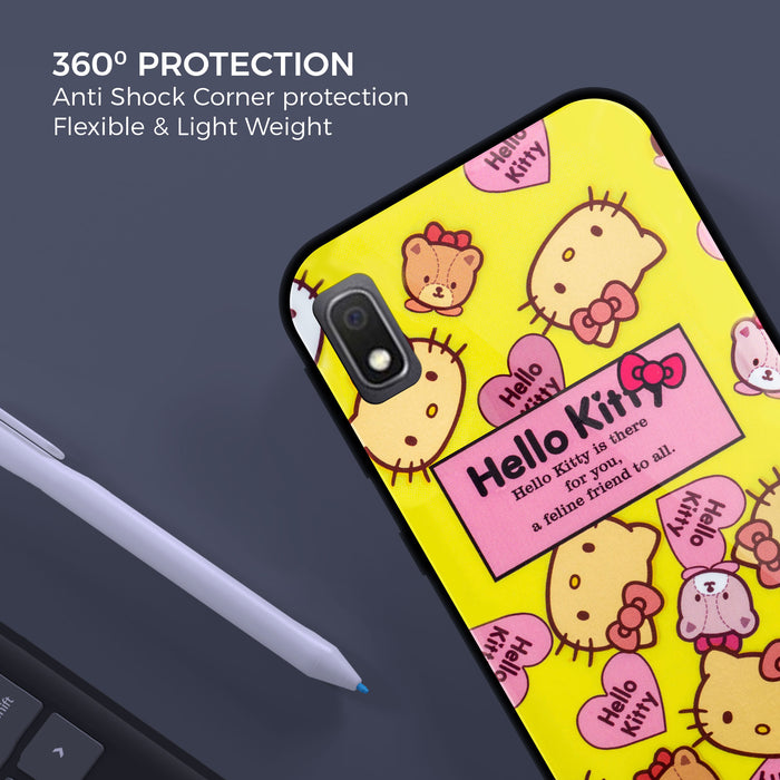 Designer Soft TPU Fancy Back Case Cover for Samsung A10