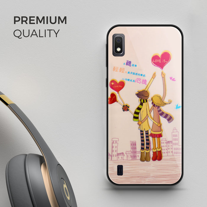 Designer Soft TPU Fancy Back Case Cover for Samsung A10