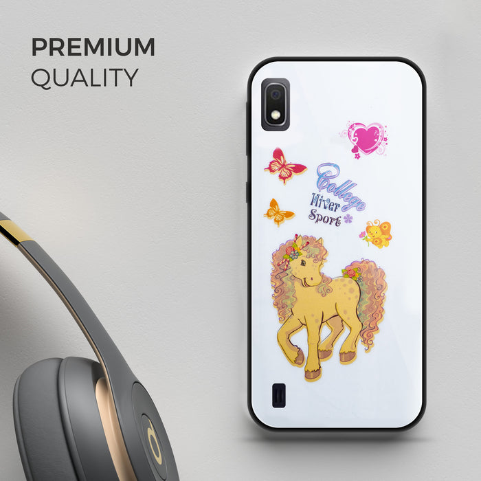 Designer Soft TPU Fancy Back Case Cover for Samsung A10