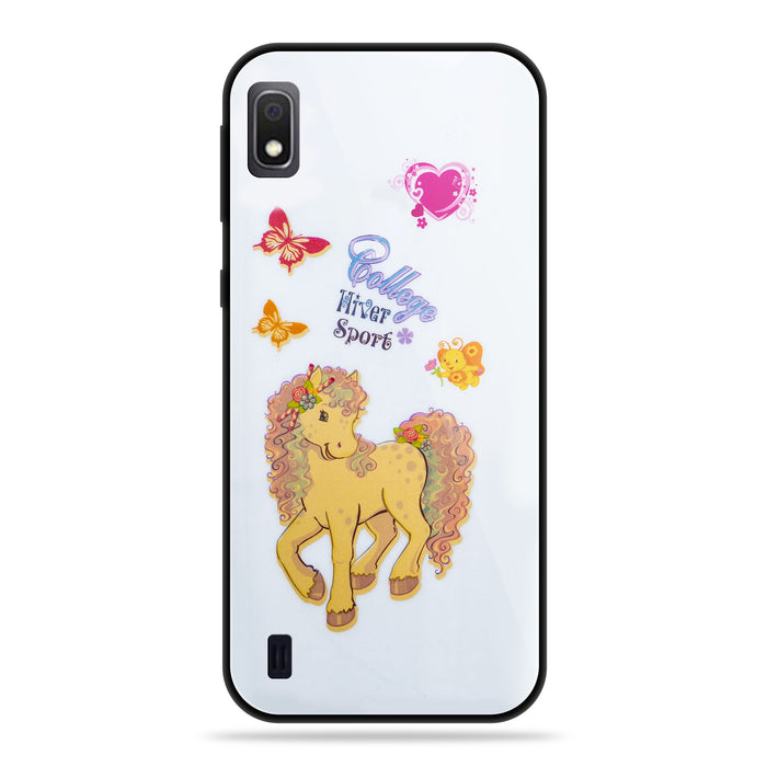 Designer Soft TPU Fancy Back Case Cover for Samsung A10