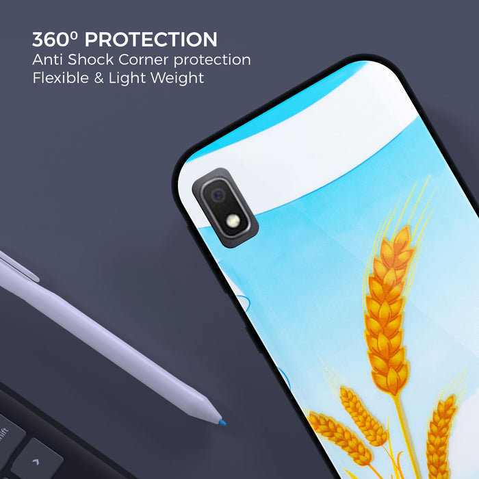 Designer Soft TPU Fancy Back Case Cover for Samsung A10
