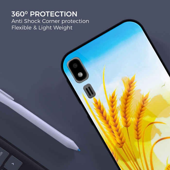 Designer Soft TPU Fancy Back Case Cover for Samsung A2 Core