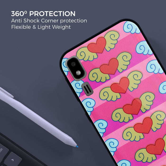 Designer Soft TPU Fancy Back Case Cover for Samsung A2 Core