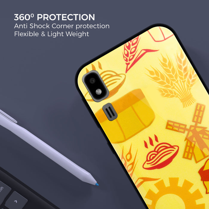 Designer Soft TPU Fancy Back Case Cover for Samsung A2 Core