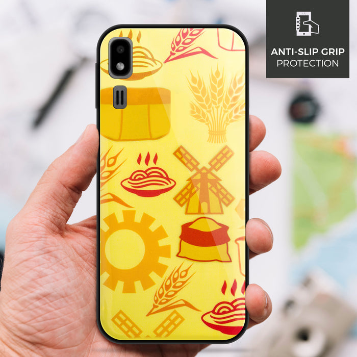 Designer Soft TPU Fancy Back Case Cover for Samsung A2 Core