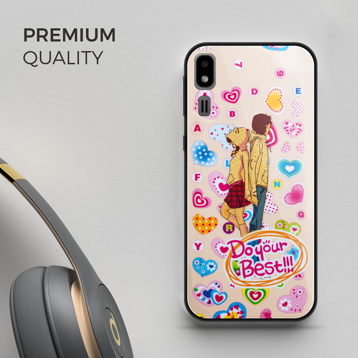 Designer Soft TPU Fancy Back Case Cover for Samsung A2 Core