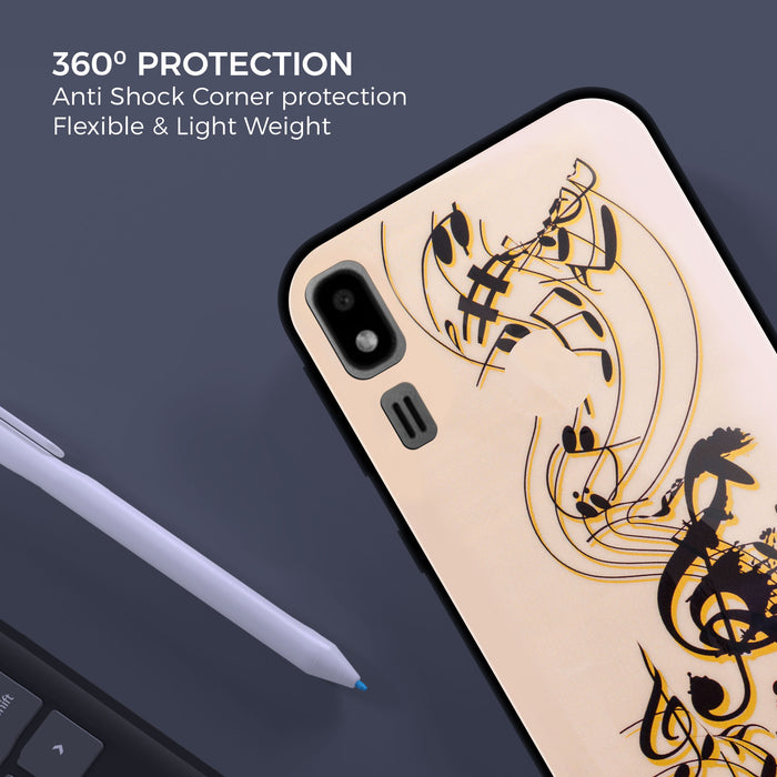 Designer Soft TPU Fancy Back Case Cover for Samsung A2 Core