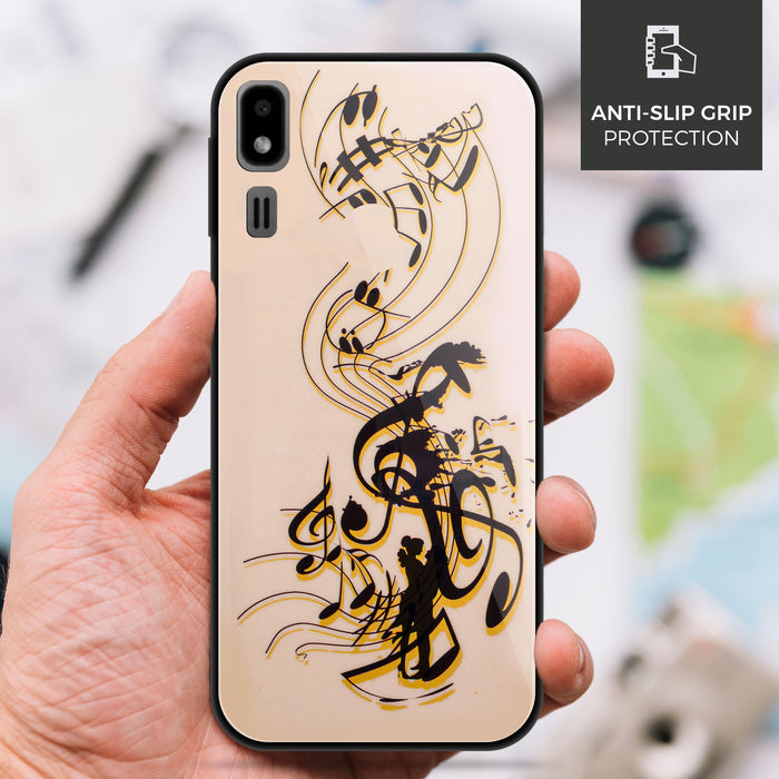 Designer Soft TPU Fancy Back Case Cover for Samsung A2 Core