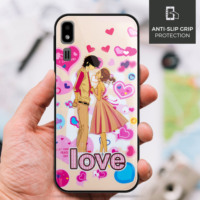 Designer Soft TPU Fancy Back Case Cover for Samsung A2 Core