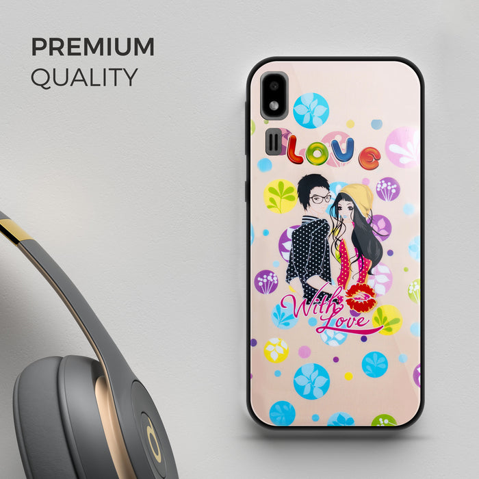 Designer Soft TPU Fancy Back Case Cover for Samsung A2 Core