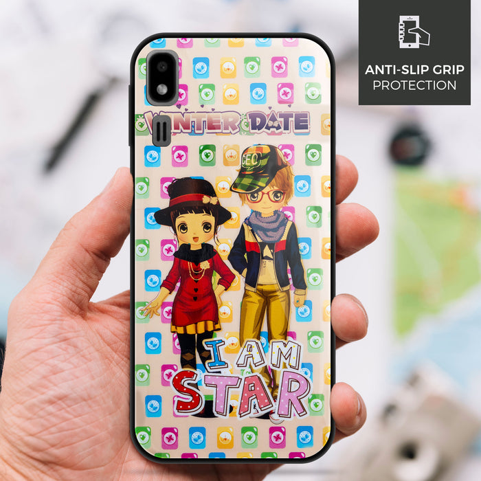 Designer Soft TPU Fancy Back Case Cover for Samsung A2 Core