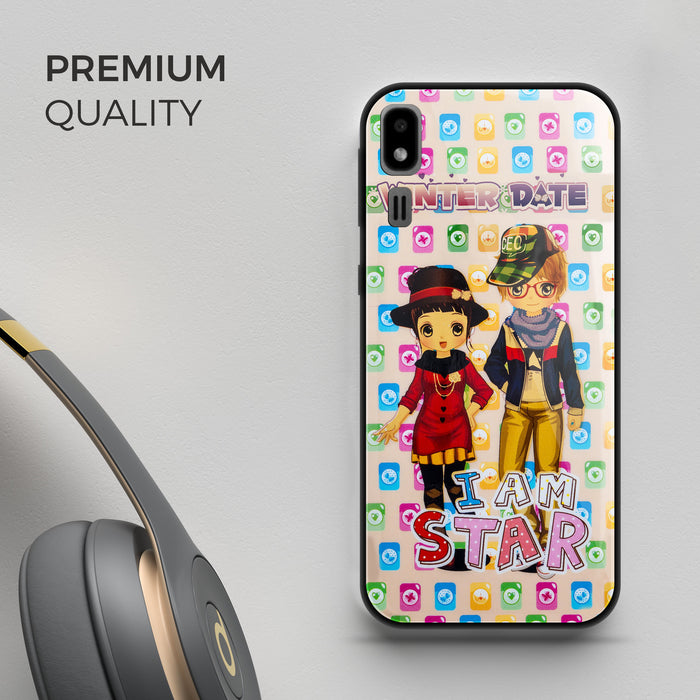 Designer Soft TPU Fancy Back Case Cover for Samsung A2 Core