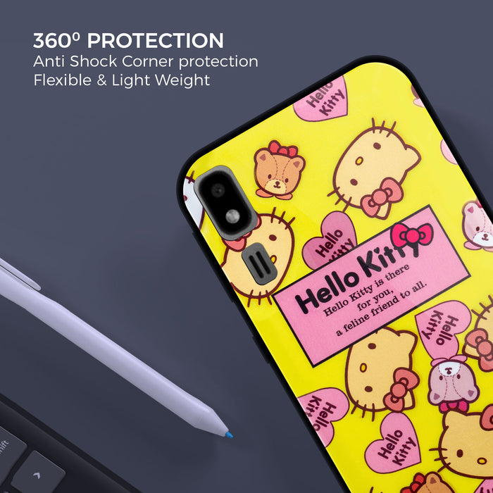 Designer Soft TPU Fancy Back Case Cover for Samsung A2 Core