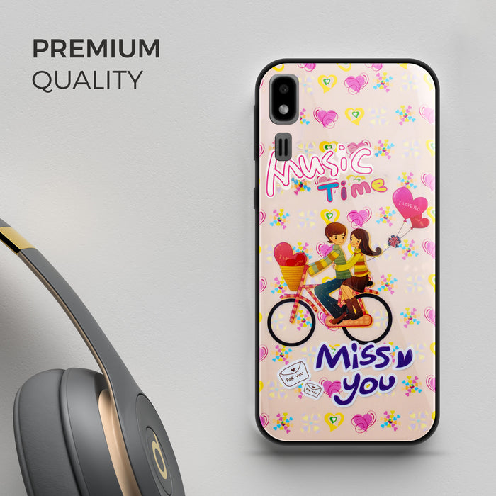 Designer Soft TPU Fancy Back Case Cover for Samsung A2 Core