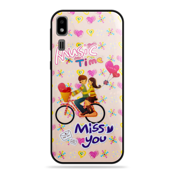 Designer Soft TPU Fancy Back Case Cover for Samsung A2 Core (24 PCS. SET)