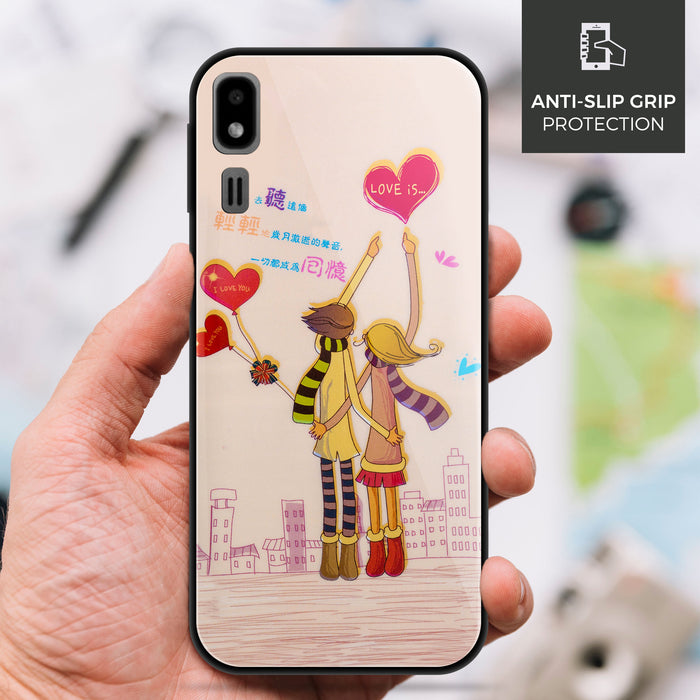 Designer Soft TPU Fancy Back Case Cover for Samsung A2 Core