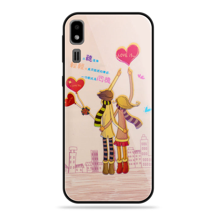 Designer Soft TPU Fancy Back Case Cover for Samsung A2 Core (24 PCS. SET)