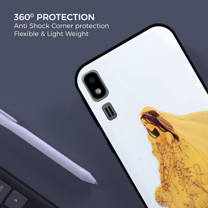 Designer Soft TPU Fancy Back Case Cover for Samsung A2 Core