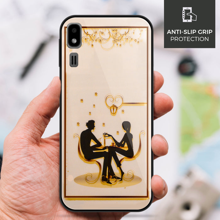 Designer Soft TPU Fancy Back Case Cover for Samsung A2 Core