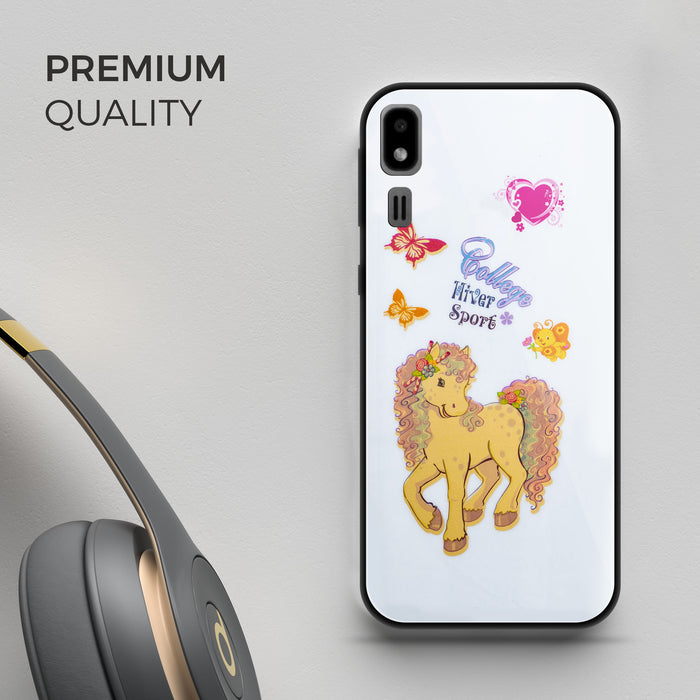 Designer Soft TPU Fancy Back Case Cover for Samsung A2 Core