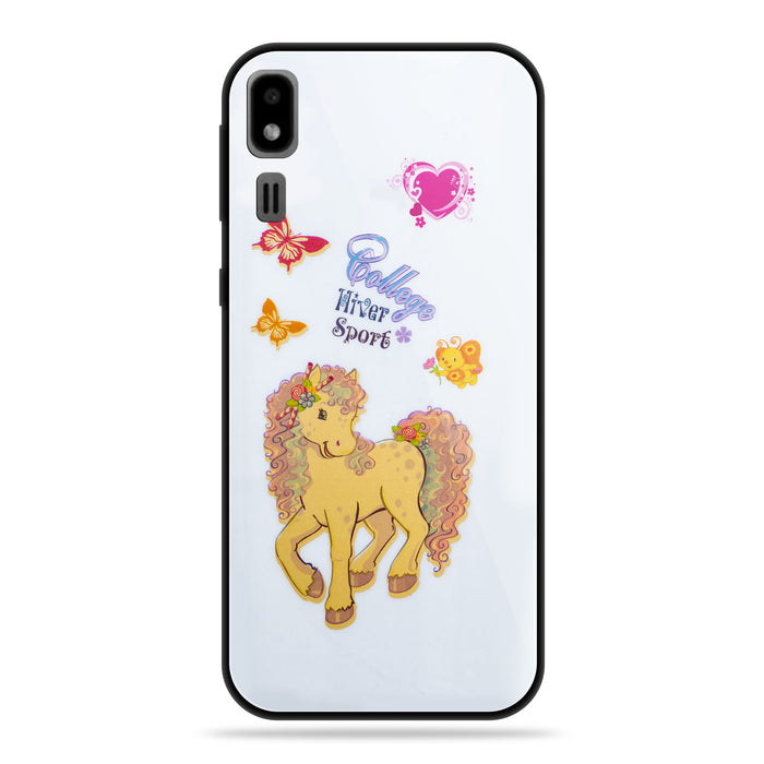 Designer Soft TPU Fancy Back Case Cover for Samsung A2 Core (24 PCS. SET)