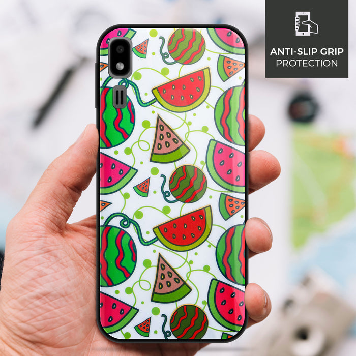 Designer Soft TPU Fancy Back Case Cover for Samsung A2 Core