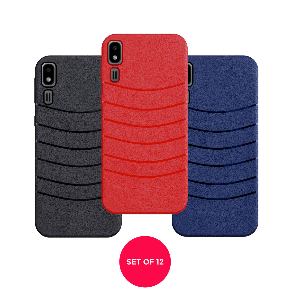 Designer Soft TPU Fancy Back Case Cover for Samsung A2 Core (12 PCS. SET)