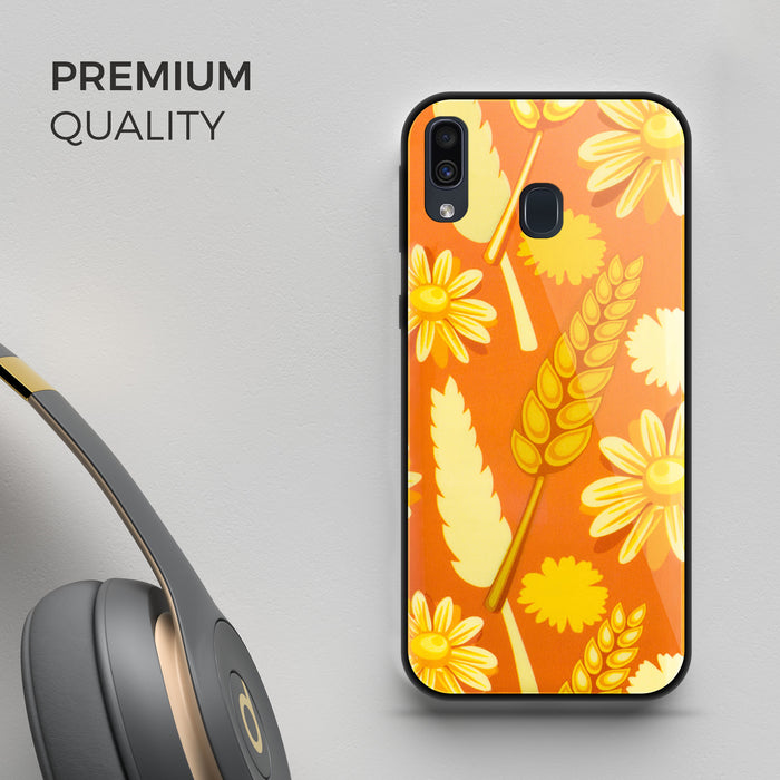 Designer Soft TPU Fancy Back Case Cover for Samsung A20