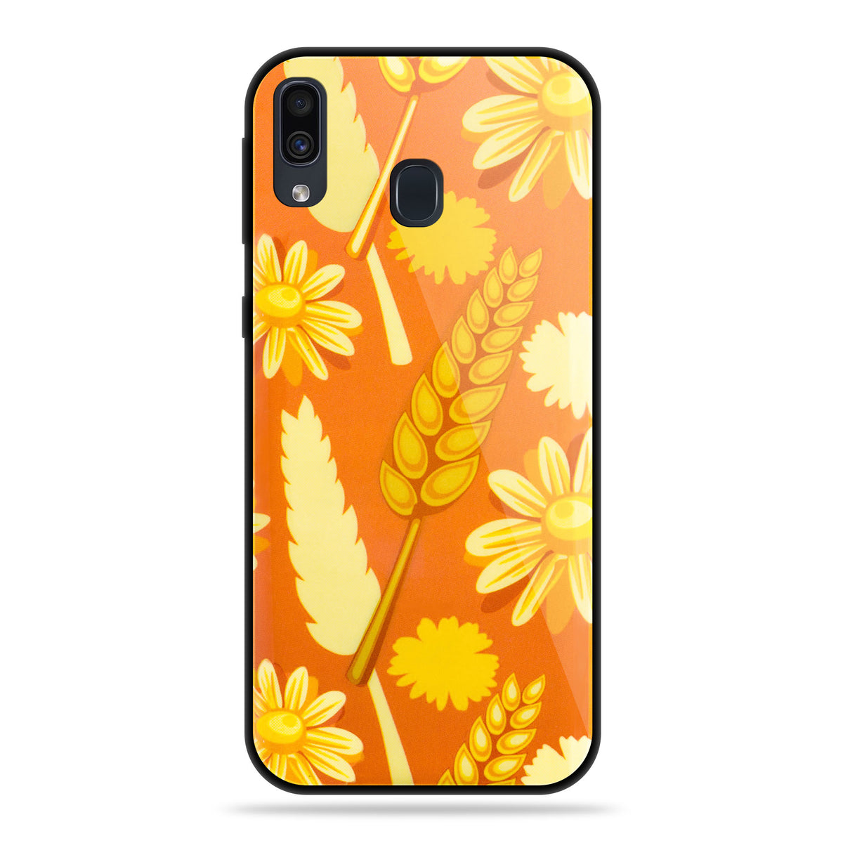 Designer Soft TPU Fancy Back Case Cover for Samsung A20