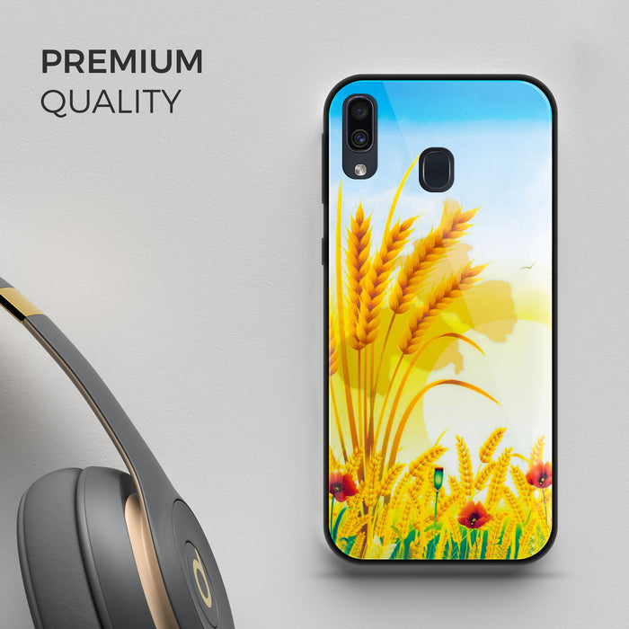 Designer Soft TPU Fancy Back Case Cover for Samsung A20