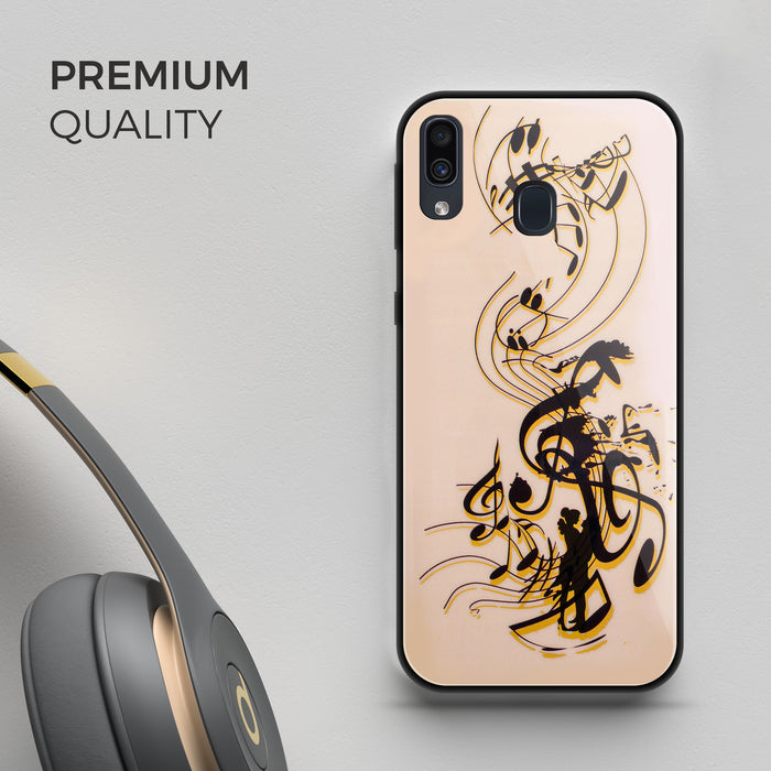 Designer Soft TPU Fancy Back Case Cover for Samsung A20