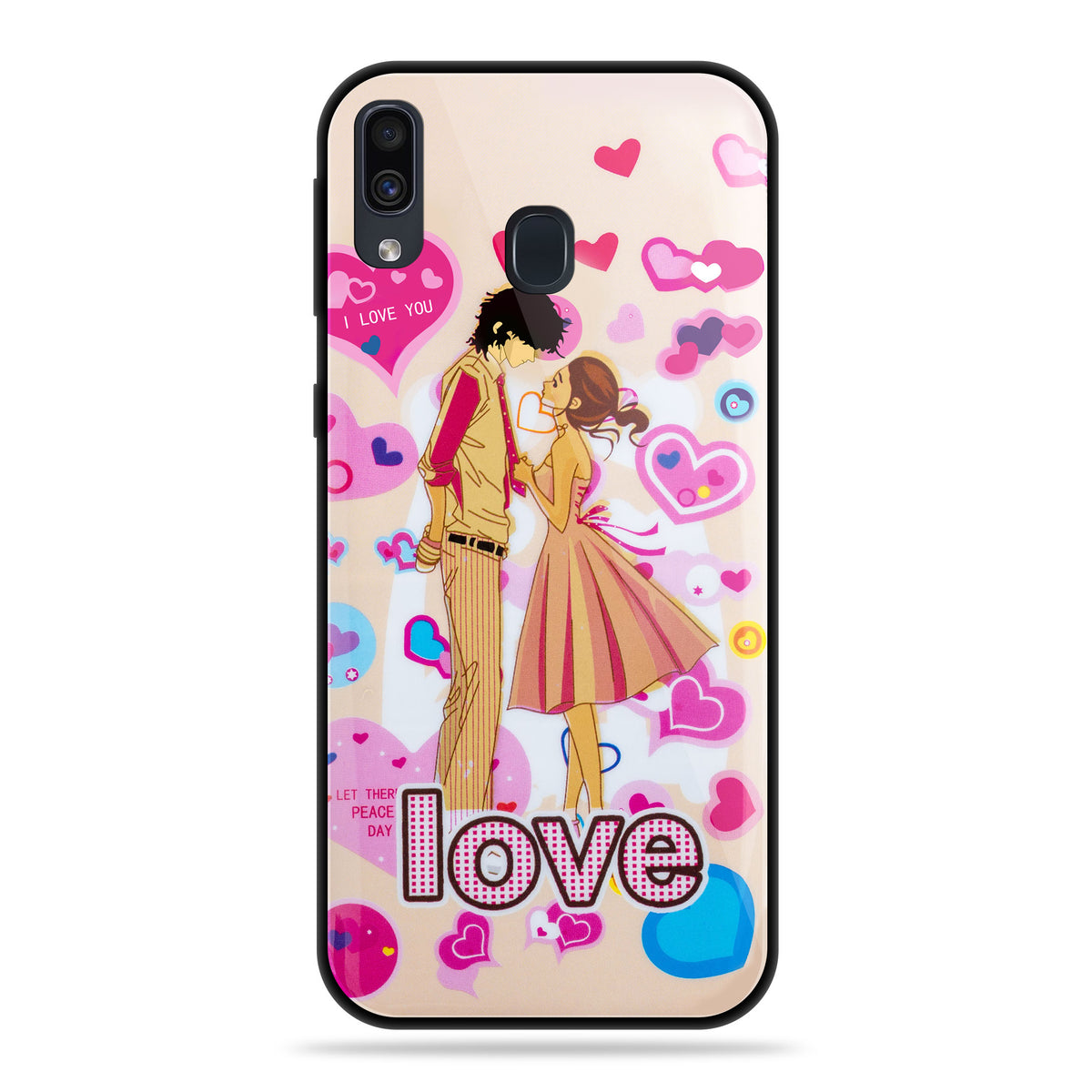 Designer Soft TPU Fancy Back Case Cover for Samsung A20