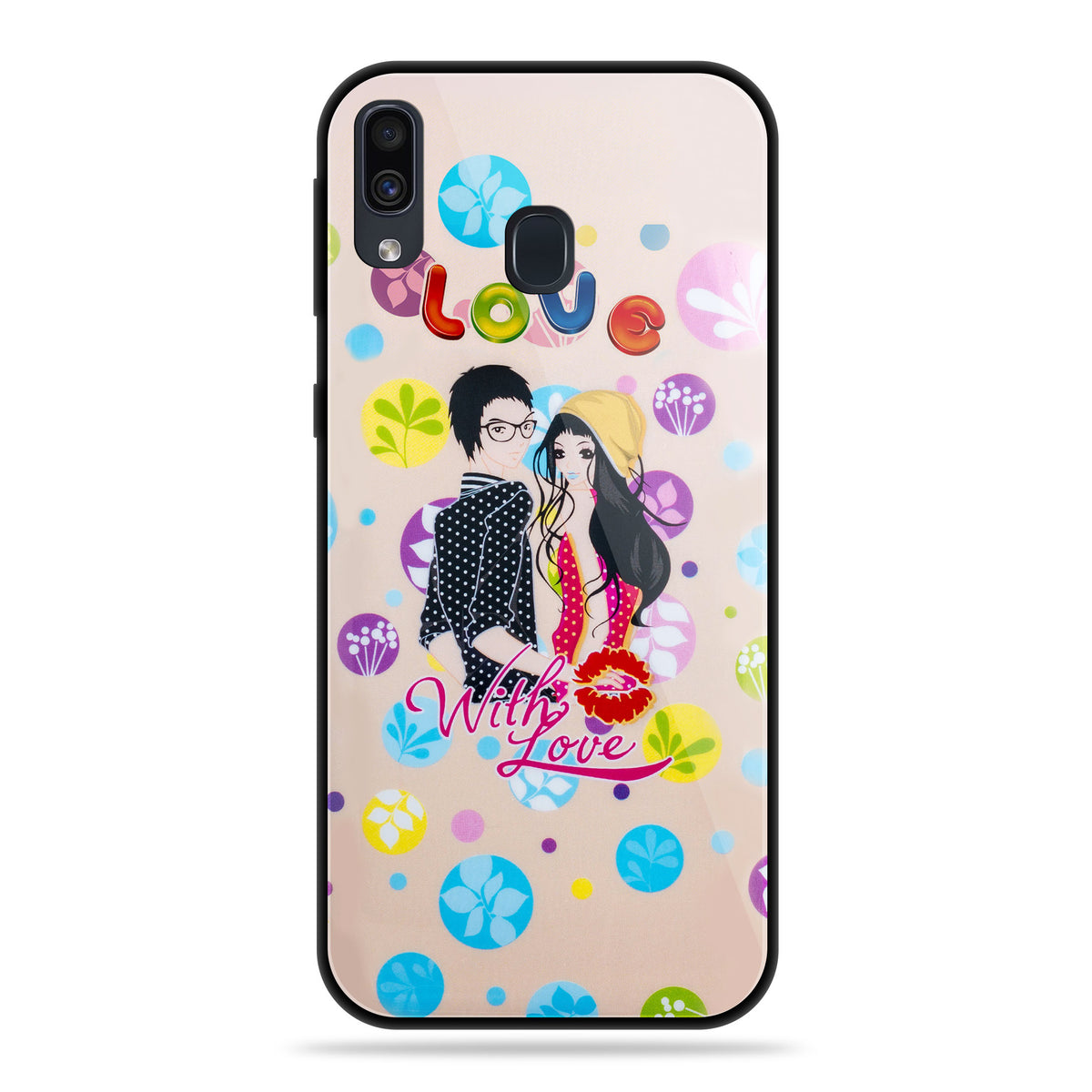 Designer Soft TPU Fancy Back Case Cover for Samsung A20