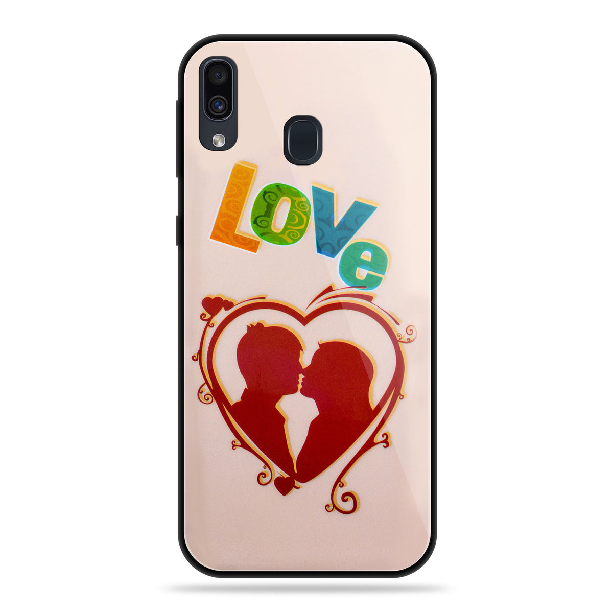 Designer Soft TPU Fancy Back Case Cover for Samsung A20