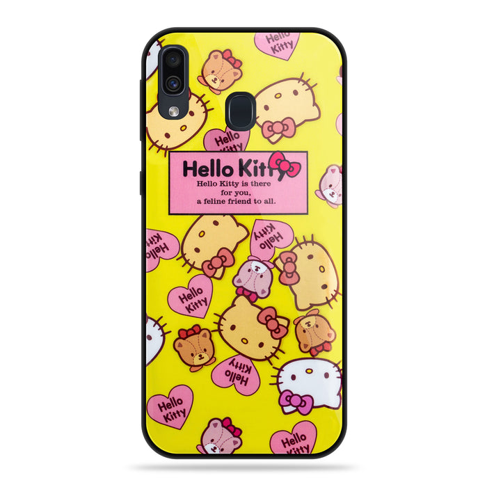 Designer Soft TPU Fancy Back Case Cover for Samsung A20