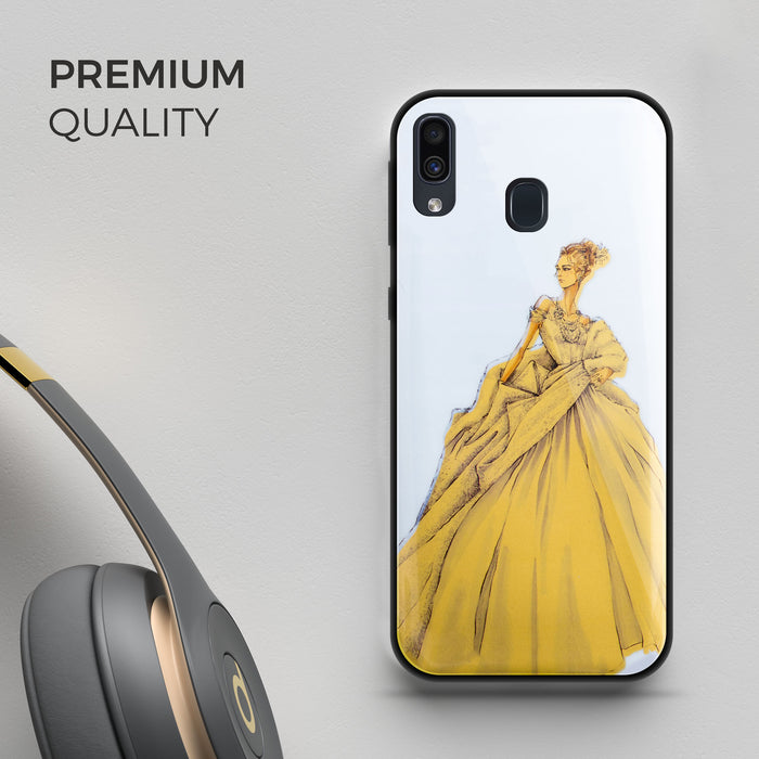 Designer Soft TPU Fancy Back Case Cover for Samsung A20