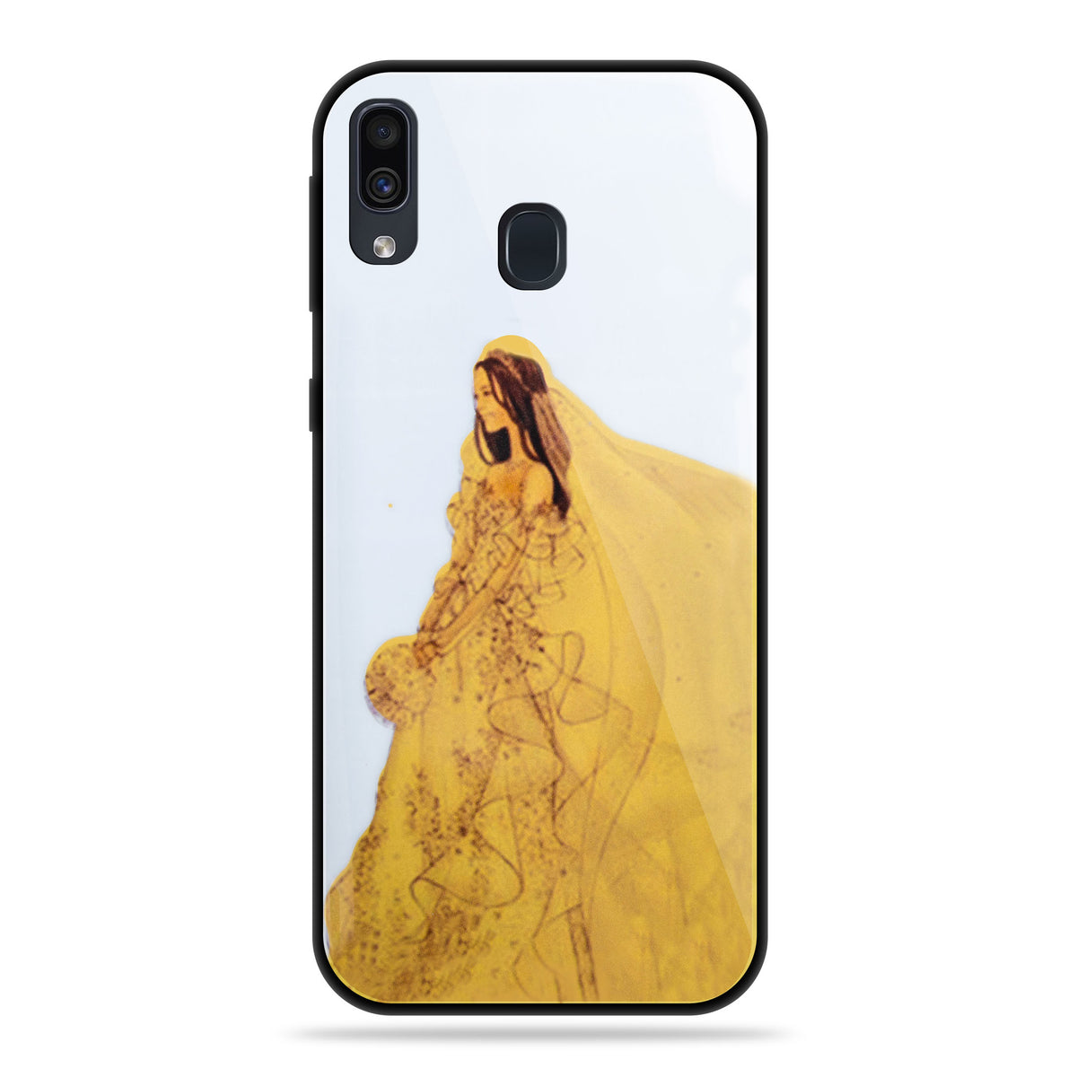 Designer Soft TPU Fancy Back Case Cover for Samsung A20