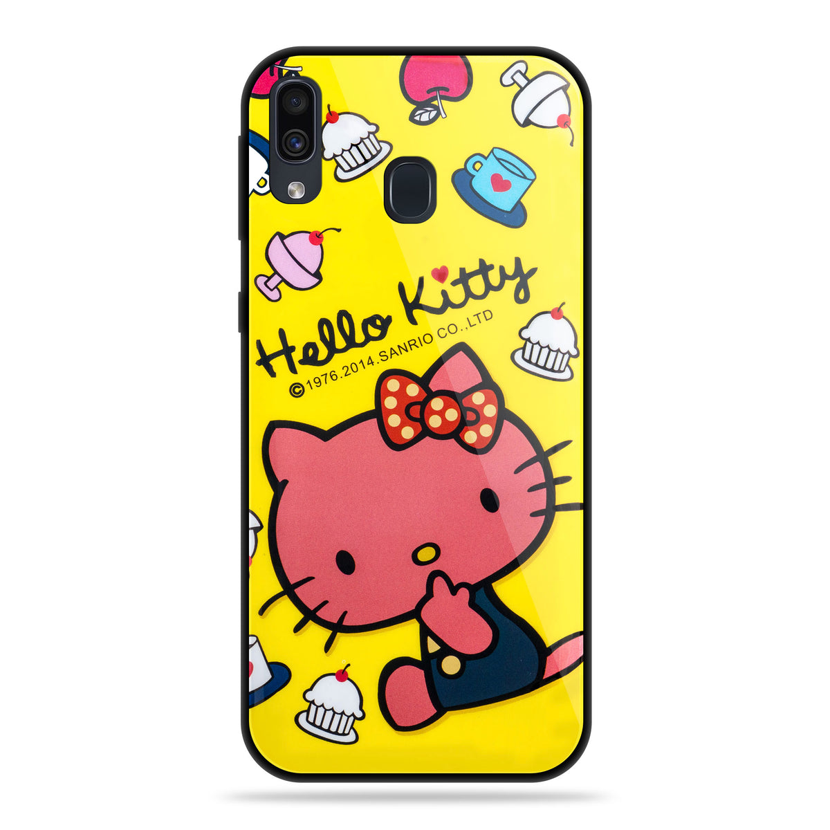 Designer Soft TPU Fancy Back Case Cover for Samsung A20