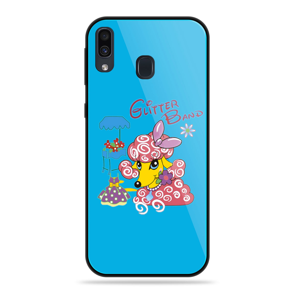 Designer Soft TPU Fancy Back Case Cover for Samsung A20